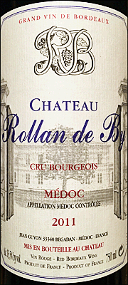 Chateau Rollan de By 2011 Cru Bourgeois