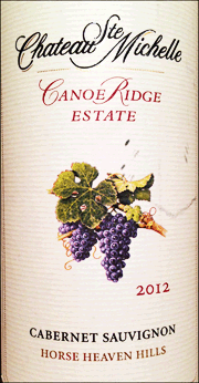 Chateau Ste. Michelle 2012 Canoe Ridge Estate Cabernet Sauvignon