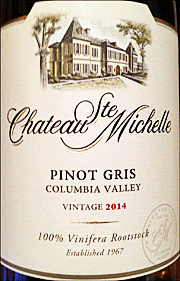Chateau Ste. Michelle 2014 Columbia Valley Pinot Gris