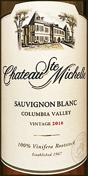 Chateau Ste. Michelle 2016 Columbia Valley Sauvignon Blanc