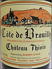 Chateau Thivin 2009 Cote de Brouilly