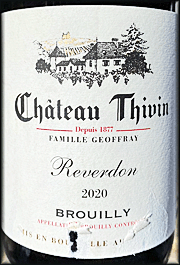 Chateau Thivin 2020 Brouilly Reverdon