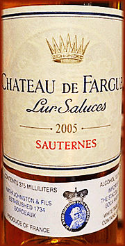 Chateau de Fargues 2005 Sauternes