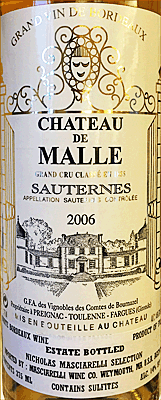 Chateau de Malle 2006