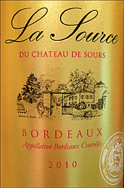 Chateau de Sours 2010 La Source