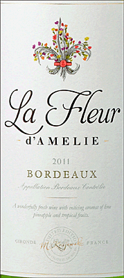 Chateau de Sours 2011 La Fleur d'Amelie Bordeaux Blanc