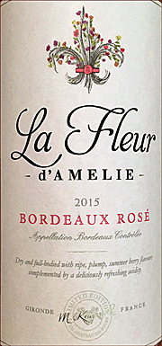 Chateau de Sours 2015 La Fleur d'Amelie Rose