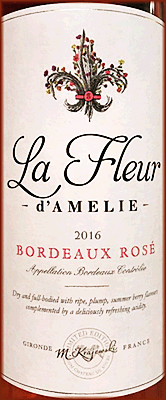 Chateau de Sours 2016 La Fleur d'Amelie Rose