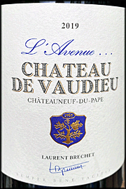 Chateau de Vaudieu 2019 L'Avenue Chateauneuf du Pape