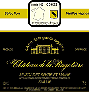 Chateau de la Ragotiere 2009 Muscadet Sevre et Maine Sur Lie