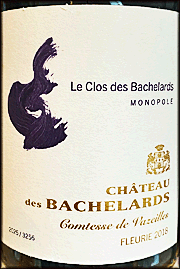 Chateau des Bachelards 2018 Comtesse de Vazeilles Fleurie Le Clos des Bachelards
