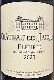 Chateau des Jacques 2023 Fleurie