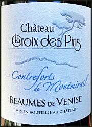 Chateau la Croix des Pins 2018 Le Contreforts de Montmirail