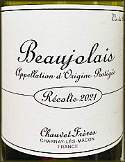 Chauvet Freres 2021 Beaujolais Blanc