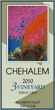 Chehalem 2010 3 Vineyard Pinot Gris