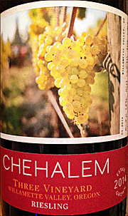 Chehalem 2014 Three Vineyard Riesling