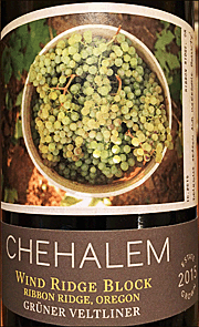 Chehalem 2015 Wind Ridge Block Gruner Veltliner