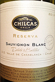 Chilcas 2013 Reserva Sauvignon Blanc