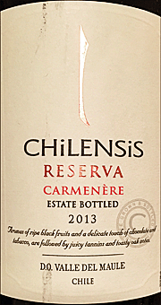 Chilensis 2013 Reserva Carmenere