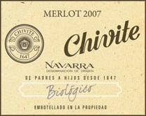 Chivite 2007 Biologico Merlot
