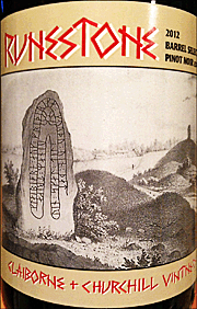 Claiborne Churchill 2012 Runestone Barrel Select Pinot Noir