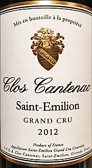 Clos Cantenac 2012 Grand Cru