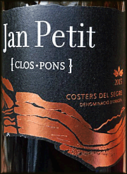 Clos Pons 2015 Jan Petit