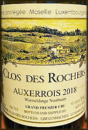 Clos des Rochers 2018 Auxerrois