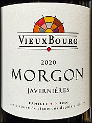 Clos du Vieux Bourg 2020 Morgon Javernieres