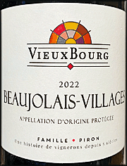 Clos du Vieux Bourg 2022 Beaujolais Villages Rouge