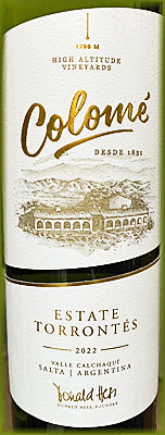 Colome 2022 Torrontes