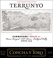 Concha y Toro 2008 Terrunyo Block 27 Carmenere