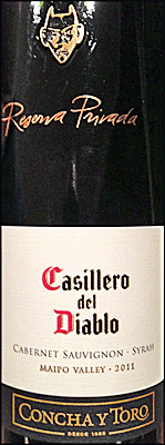 Concha y Toro 2011 Casillero del Diablo Reserva Privada