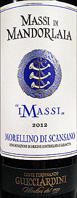 Conte Ferdinando Guicciarini 2012 Massi di Mandorlaia I Massi