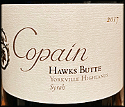 Copain 2017 Hawks Butte Syrah