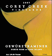 Corey Creek 2007 Gewurztraminer