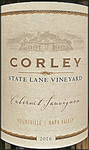 Corley 2016 State Lane Cabernet Sauvignon