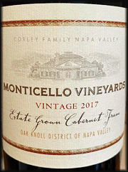 Monticello 2017 Cabernet Franc