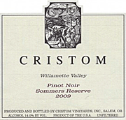 Cristom 2009 Sommers Reserve Pinot Noir