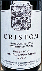 Cristom 2019 Mt. Jefferson Cuvee Pinot Noir