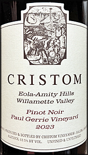Cristom 2023 Paul Gerrie Pinot Noir