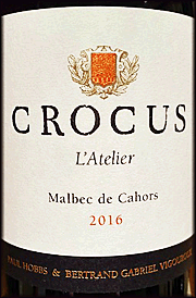 Crocus 2016 L'Atelier Malbec 