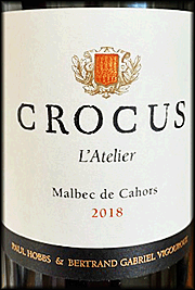 Crocus 2018 L'Atelier Malbec