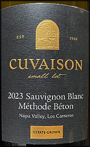 Cuvaison 2023 Small Lot Methode Beton Sauvignon Blanc