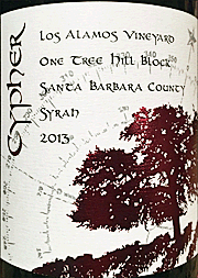 Cypher 2013 One Tree Hill Block Syrah