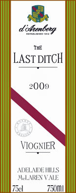 D'Arenberg 2009 Last Ditch Viognier