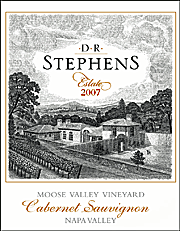 D R Stephens 2007 Moose Valley Cabernet