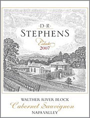 D R Stephens 2007 Walther River Block Cabernet