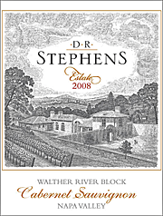D R Stephens 2008 Walther River Block Cabernet
