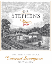 D R Stephens 2009 Walther River Block Cabernet